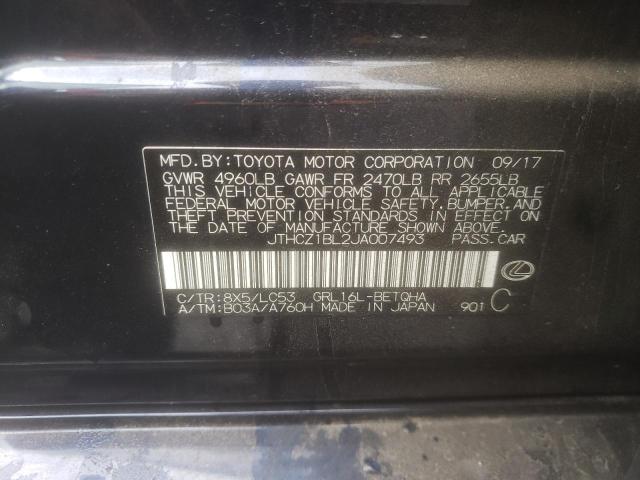 2018 LEXUS GS 350 BAS JTHCZ1BL2JA007493