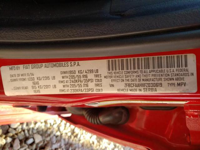 2015 FIAT 500L POP ZFBCFAAHXFZ030619