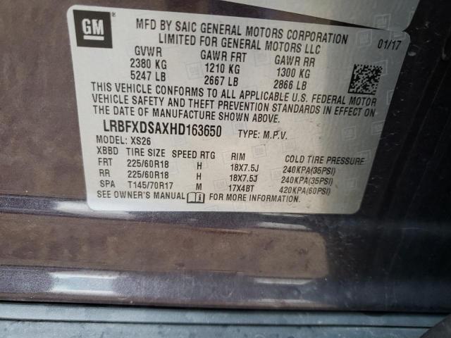 2017 BUICK ENVISION E LRBFXDSAXHD163650