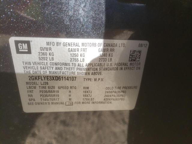 2013 GMC 15PASSBUS 2GKFLYE3XD6114107