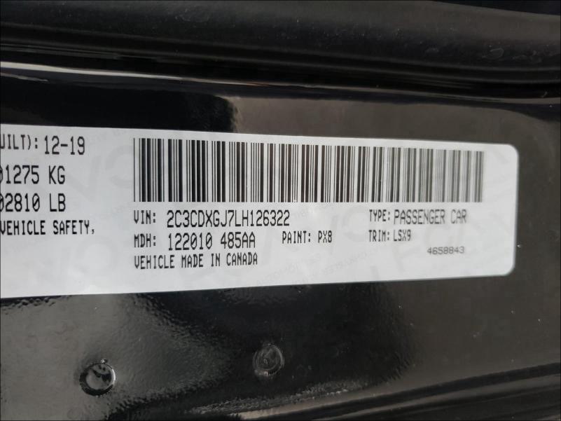 2020 DODGE CHARGER SC 2C3CDXGJ7LH126322