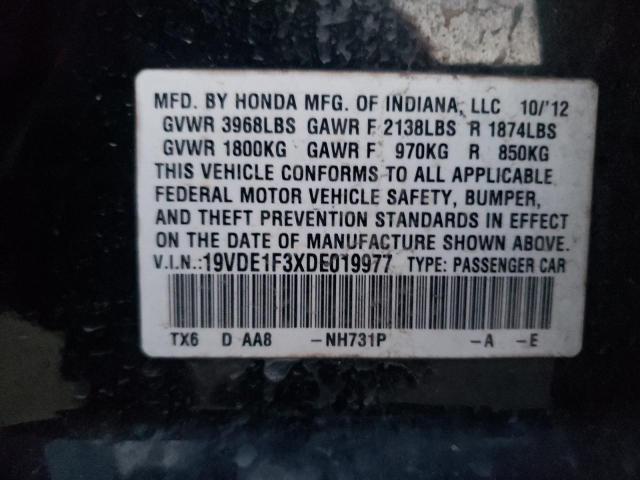 2013 ACURA ILX 20 19VDE1F3XDE019977