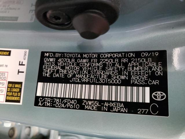 2020 TOYOTA PRIUS LE JTDL9RFU1L3015000