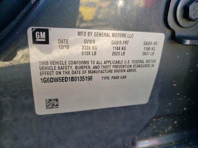 2011 CADILLAC STS LUXURY 1G6DW6ED1B0135198