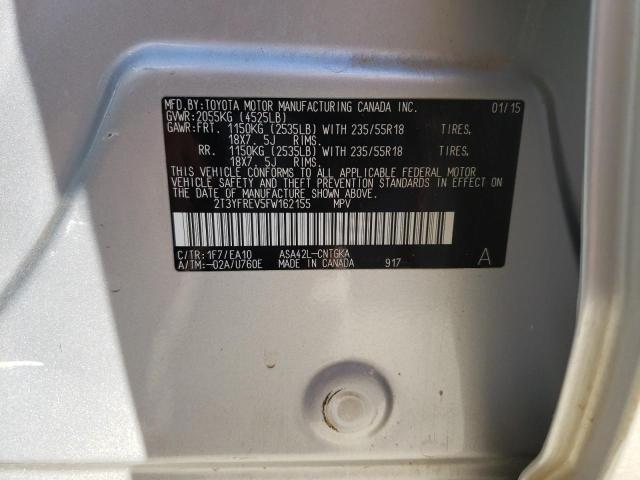 2015 TOYOTA RAV 4 2T3YFREV5FW162155