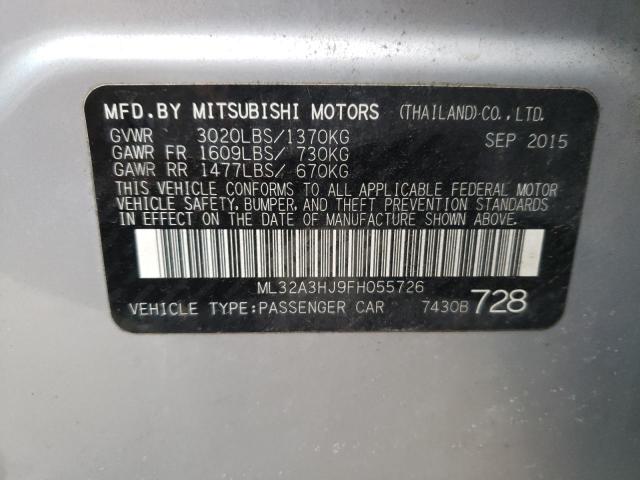 2015 MITSUBISHI MIRAGE DE ML32A3HJ9FH055726