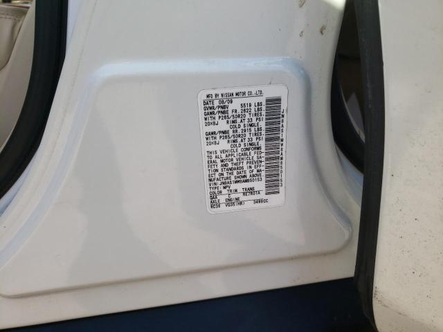 2010 INFINITI FX35 JN8AS1MW8AM850153