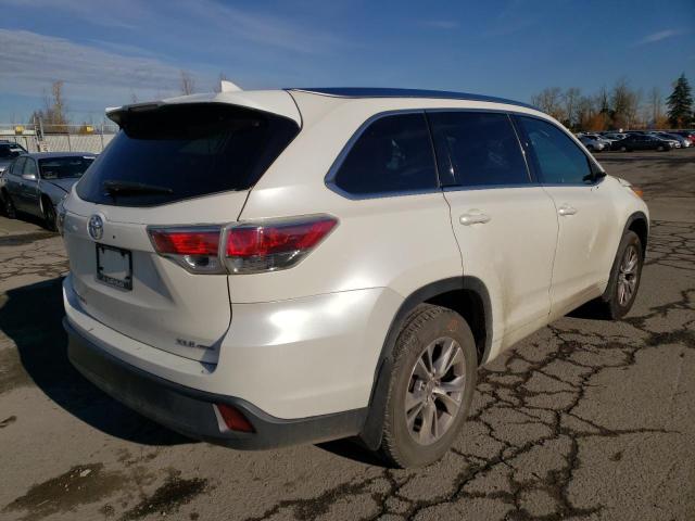 VIN 5TDJKRFH2ES037331 2014 Toyota Highlander, Xle no.4