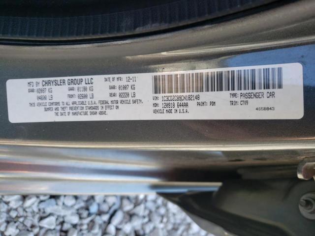 2012 DODGE AVENGER SX 1C3CDZCB9CN182148