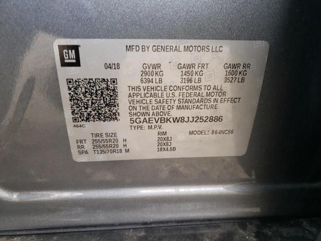 2018 BUICK ENCLAVE PR 5GAEVBKW8JJ252886