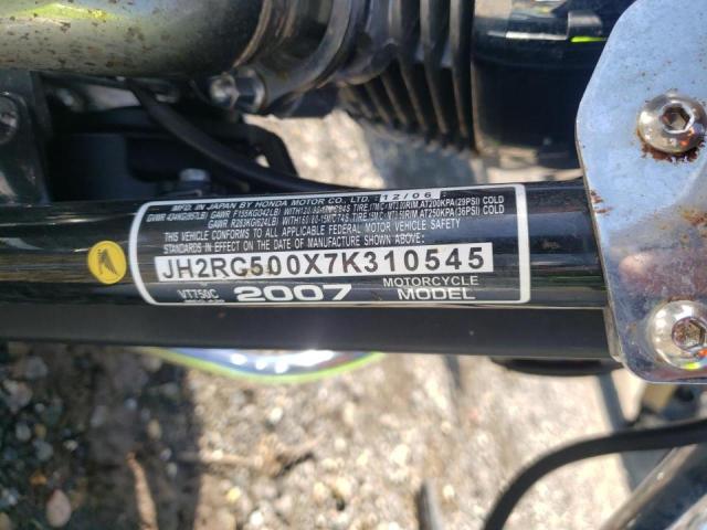 2007 HONDA VT750 JH2RC500X7K310545