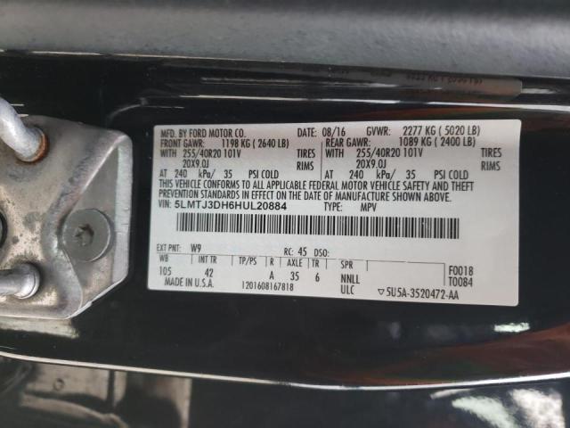 2017 LINCOLN MKC RESERV 5LMTJ3DH6HUL20884