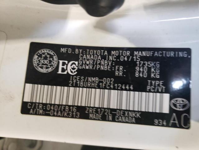 2T1BURHE1FC412444 Toyota Corolla L 2015. Фото: 9