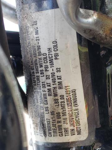 2005 KAWASAKI VN800 JKBVNCA1X5B514911