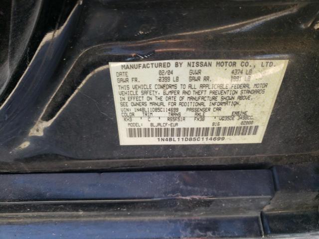 1N4BL11D85C114699 Nissan ALTIMA SE