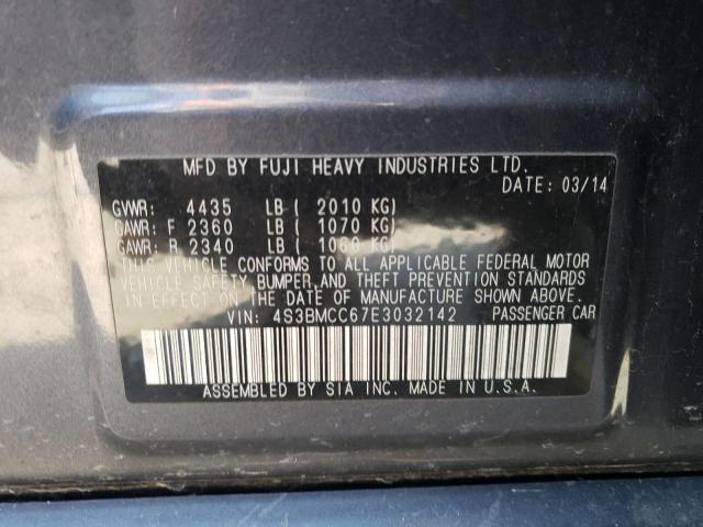 2014 SUBARU LEGACY 4S3BMCC67E3032142