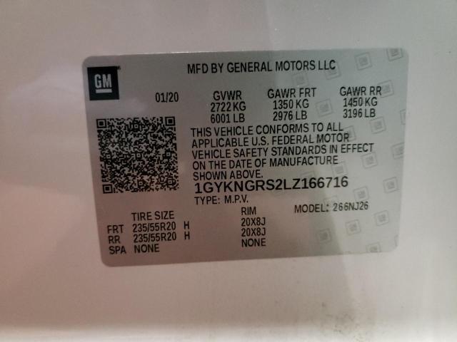 2020 CADILLAC XT5 SPORT 1GYKNGRS2LZ166716