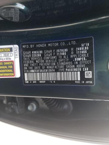 2018 HONDA CLARITY TO JHMZC5F38JC012974
