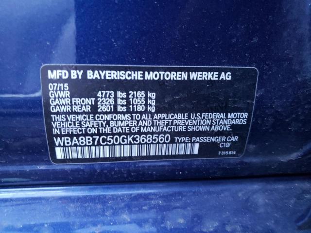 2016 BMW 340 XI WBA8B7C50GK368560