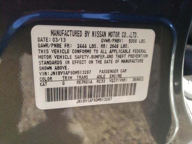 2013 INFINITI M37 JN1BY1AP9DM513297