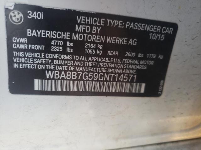 2016 BMW 340 XI WBA8B7G59GNT14571