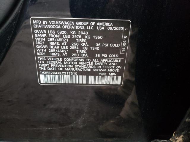 2020 VOLKSWAGEN ATLAS CROS 1V2RE2CAXLC217310