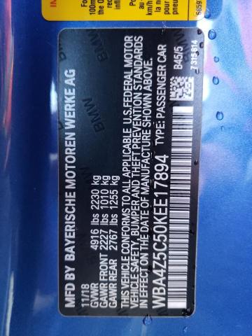 2019 BMW 440I WBA4Z5C50KEE17894