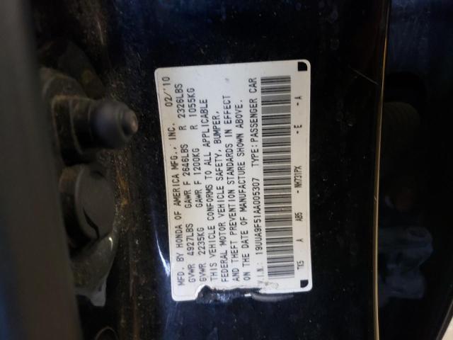 2010 ACURA TL 19UUA9F51AA005307