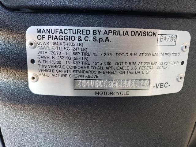 2008 APRILIA SPORTCITY ZD4VBC0068S000526