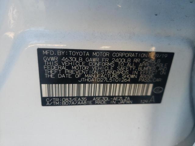 2020 LEXUS IS 300 F-S JTHGA1D27L5101264