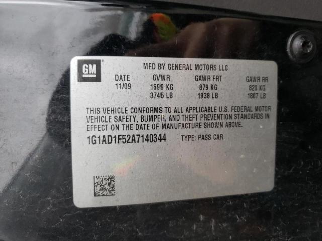 2010 CHEVROLET COBALT 1LT 1G1AD1F52A7140344