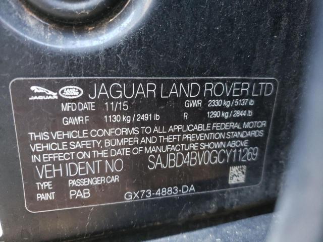 2016 JAGUAR XF PREMIUM SAJBD4BV0GCY11269
