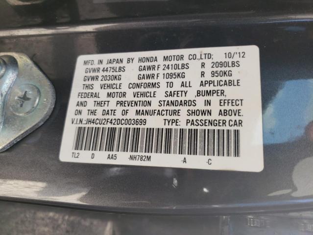 2013 ACURA TSX JH4CU2F42DC003699