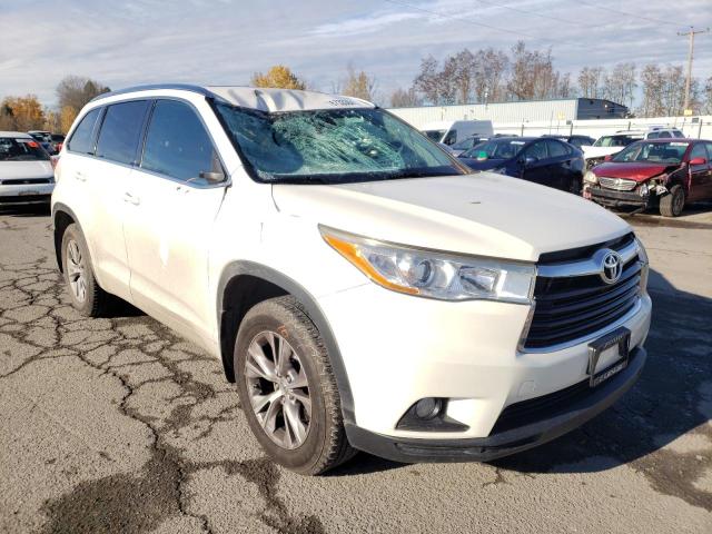 VIN 5TDJKRFH2ES037331 2014 Toyota Highlander, Xle no.1