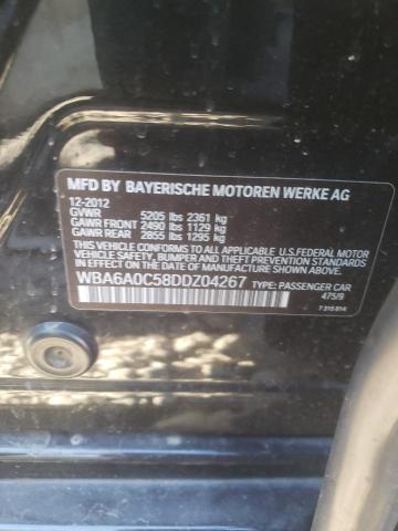 2013 BMW 640 I WBA6A0C58DDZ04267