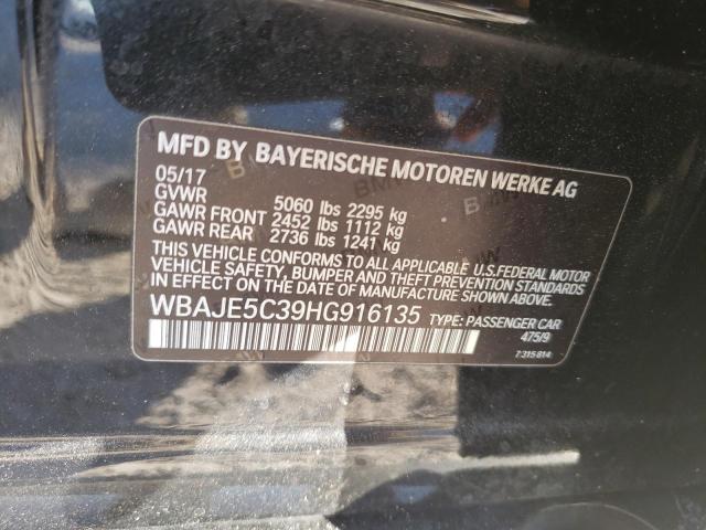 2017 BMW 540 I WBAJE5C39HG916135