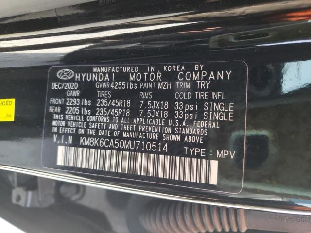 2021 HYUNDAI KONA NIGHT KM8K6CA50MU710514