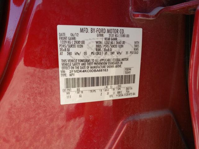 2013 FORD EDGE LIMIT 2FMDK4KC0DBA68163