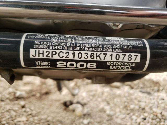 2006 HONDA VT600 C JH2PC21036K710787