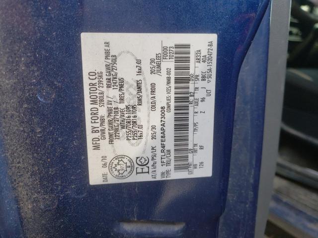 2010 FORD RANGER SUP 1FTLR4FE8APA73008