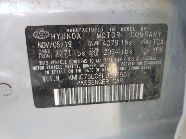 2020 HYUNDAI IONIQ SE KMHC75LC6LU195557