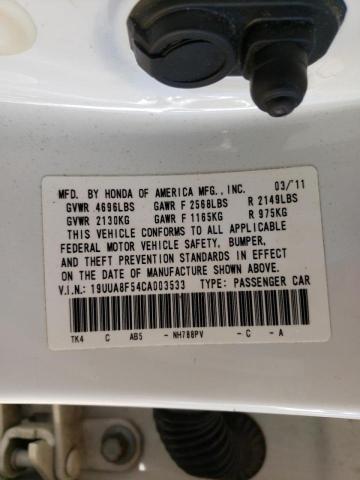 2012 ACURA TL 19UUA8F54CA003533