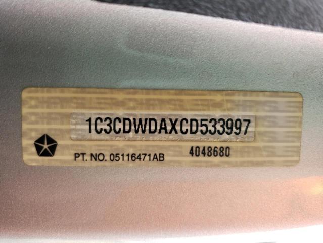 2012 DODGE CALIBER SX 1C3CDWDAXCD533997