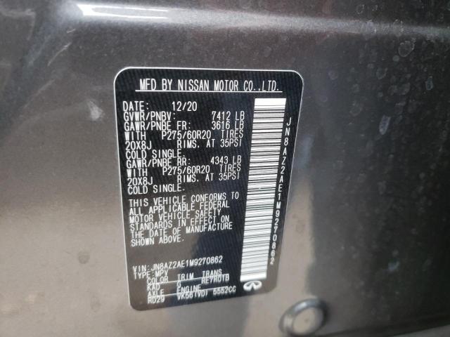 2021 INFINITI QX80 LUXE JN8AZ2AE1M9270862
