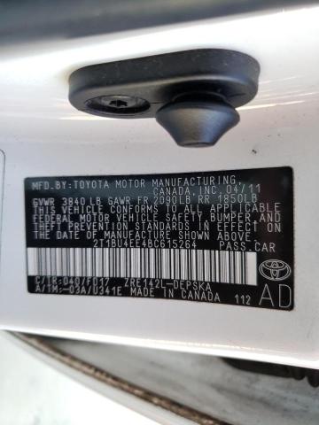 2011 TOYOTA COROLLA S 2T1BU4EE4BC615264