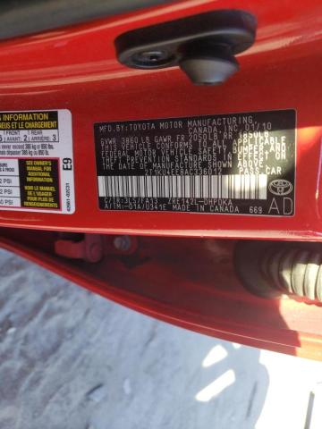 2010 TOYOTA COROLLA MA 2T1KU4EE8AC336012