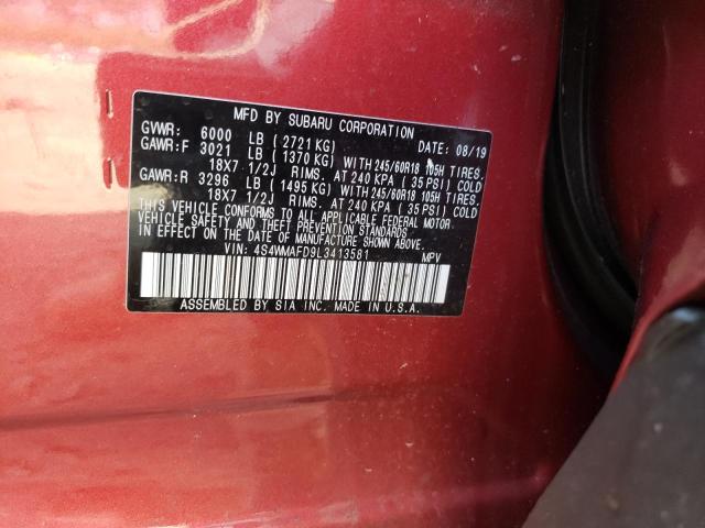2020 SUBARU ASCENT PRE 4S4WMAFD9L3413581