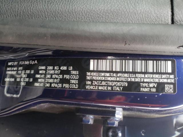 2016 JEEP RENEGADE T ZACCJBCT8GPD67079