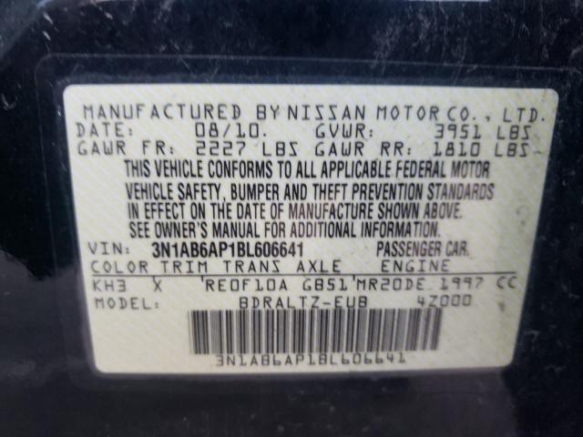 2011 NISSAN SENTRA 2.0 3N1AB6AP1BL606641