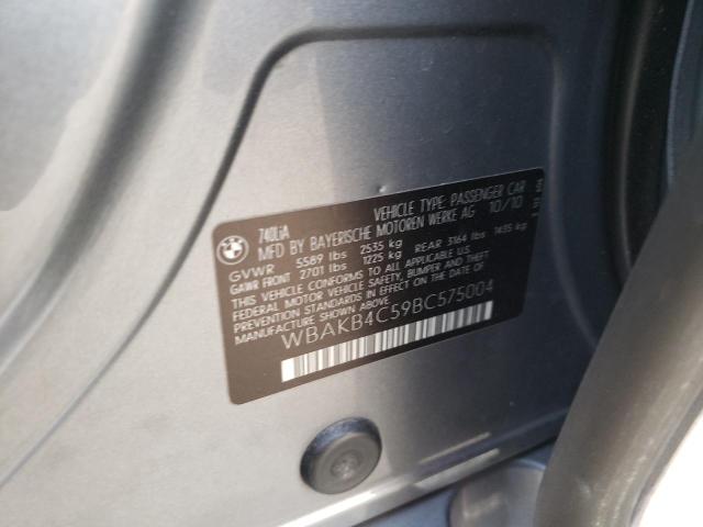 2011 BMW 740 LI WBAKB4C59BC575004